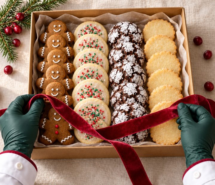 The Classic Box: sugar cookies, gingerbread, crinkles and shortbread